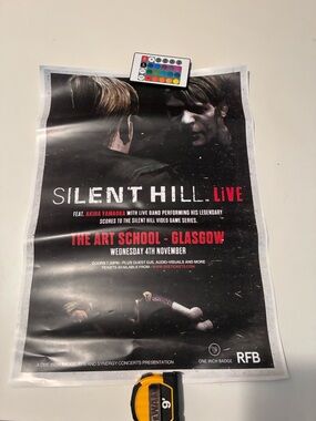 Very rare offical Silent Hill Live Poster - Black & Red Graphic